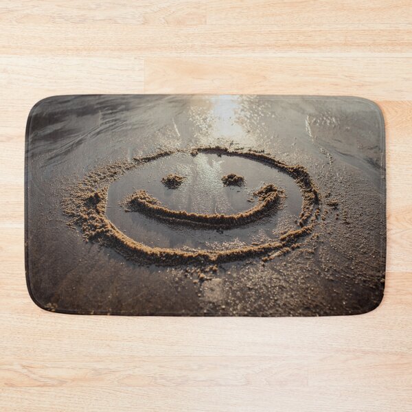 Item preview, Cheerful Smiley Face Etched in Wet Sand designed and sold by chase-thewave.