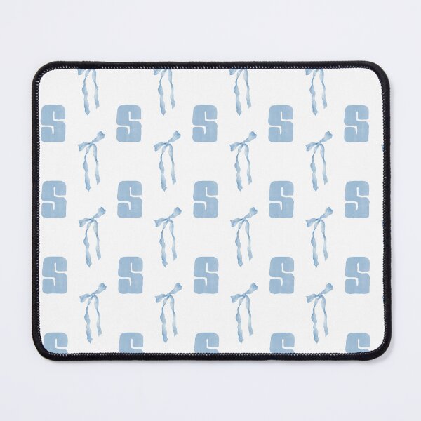 Item preview, Watercolor Blue Bow Letter S Phone Case Aesthetic Gift for Her Mom, Coquette Blue Bow Letter S Blanket Cozy Baby Shower Gift, Letter S Blue Bow Journal Graduation Gift for Her and Girls designed and sold by VivaFy.
