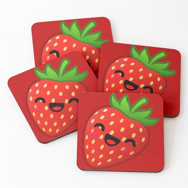 Item preview, Cute Kawaii Strawberry - Cozy Cottagecore Farming Art designed and sold by AlexAnewArt.