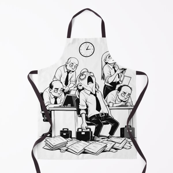 Item preview, The Corporate Grind - Office Burnout Illustration designed and sold by NUTMA Design.