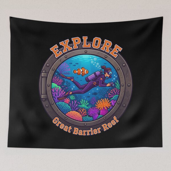 Item preview, Explore Great Barrier Reef Australia designed and sold by Axivra.