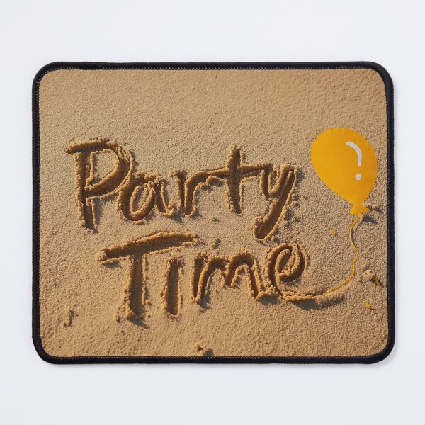 Item preview, Party Time Beach Sand Inscription with Balloon designed and sold by chase-thewave.
