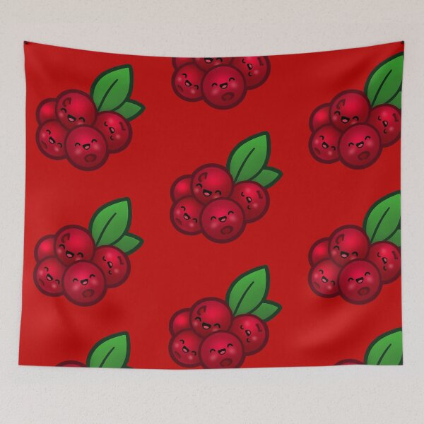 Item preview, Cute Kawaii Cranberry - Cozy Autumn Farming Sim Art designed and sold by AlexAnewArt.