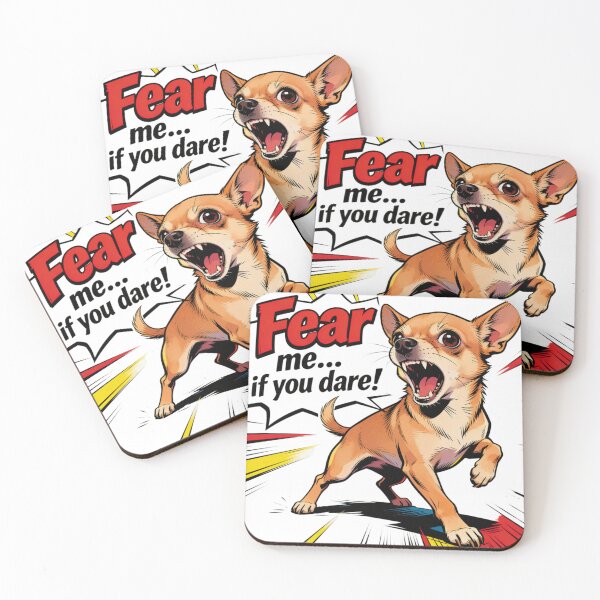 Item preview, Fierce Chihuahua Humor - Fear Me If You Dare designed and sold by LowBattery Social Club.