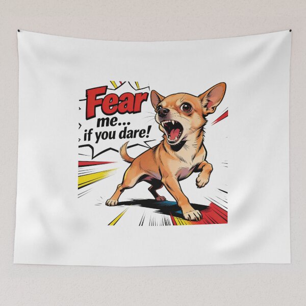 Item preview, Fierce Chihuahua Humor - Fear Me If You Dare designed and sold by LowBattery Social Club.