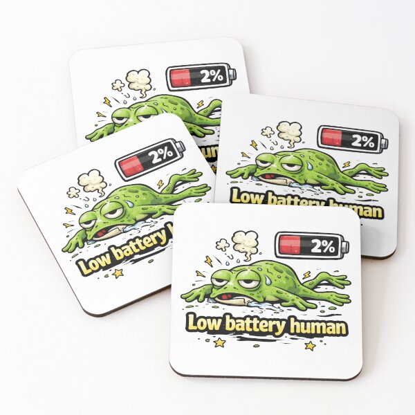 Item preview, Low Battery Human Frog designed and sold by MonkiFlipp.