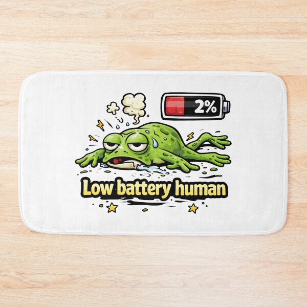 Item preview, Low Battery Human Frog designed and sold by MonkiFlipp.
