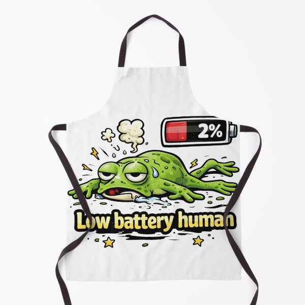 Item preview, Low Battery Human Frog designed and sold by MonkiFlipp.