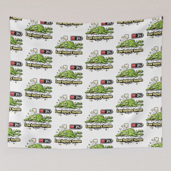 Item preview, Low Battery Human Frog designed and sold by MonkiFlipp.