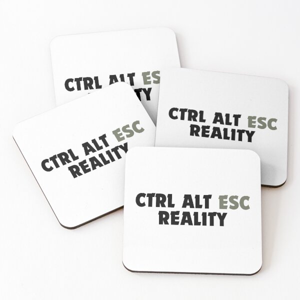 Item preview, Ctrl Alt Esc Reality-Minimalist Keyboard Escape Design designed and sold by DomKo10.