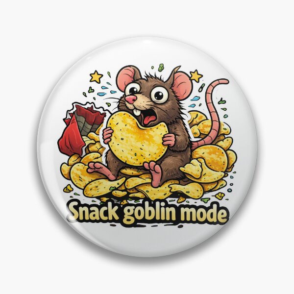 Item preview, Snack Goblin Mode Funny Mouse designed and sold by MonkiFlipp.