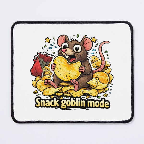 Item preview, Snack Goblin Mode Funny Mouse designed and sold by MonkiFlipp.