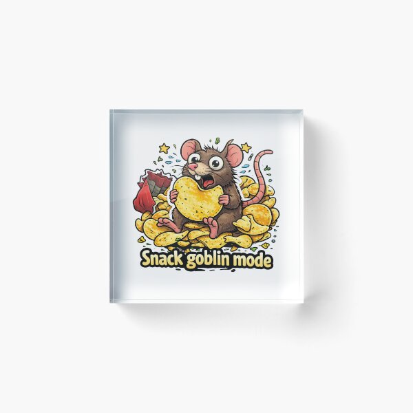 Item preview, Snack Goblin Mode Funny Mouse designed and sold by MonkiFlipp.