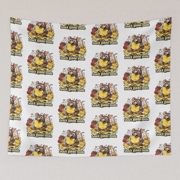 Item preview, Snack Goblin Mode Funny Mouse designed and sold by MonkiFlipp.