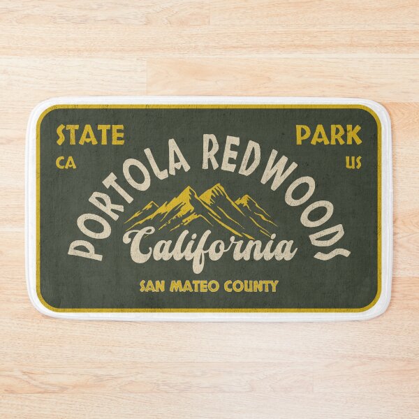 Item preview, Portola Redwoods State Park, San Mateo County, California, badge design designed and sold by Wanderful-roads.