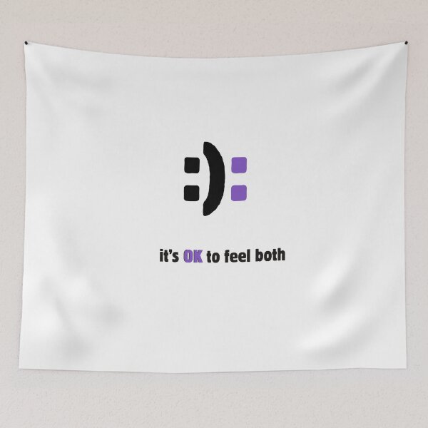 Item preview, It’s OK to Feel Both – Emotional Balance Quote white designed and sold by A-Szczesniak.