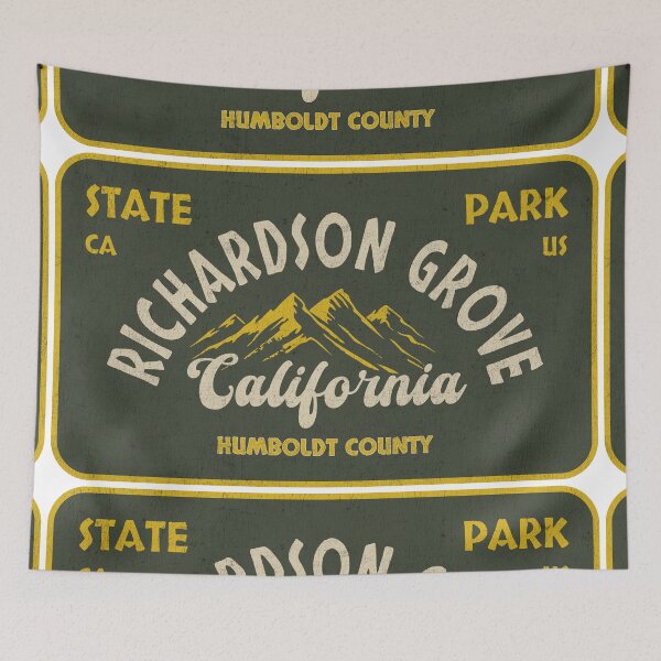 Item preview, Richardson Grove State Park, Humboldt County, California, badge design designed and sold by Wanderful-roads.