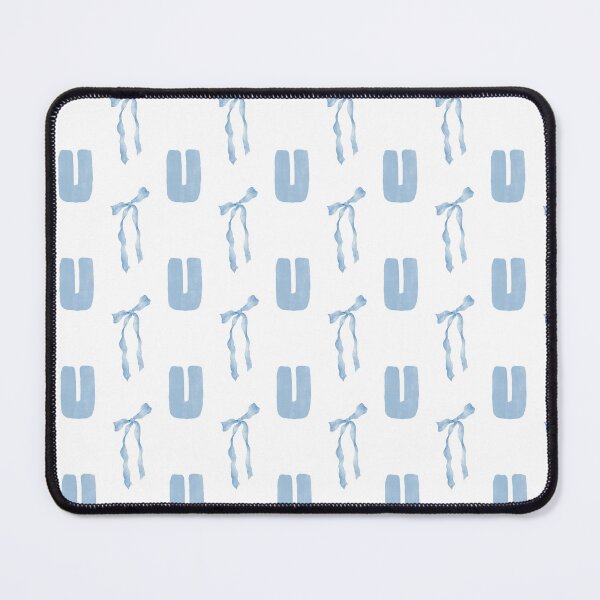 Item preview, Watercolor Blue Bow Letter U Phone Case Aesthetic Gift for Her and Mom, Coquette Blue Bow Letter U Blanket Cozy Baby Shower Gift, Letter U Blue Bow Journal Graduation Gift for Her and Girls designed and sold by VivaFy.