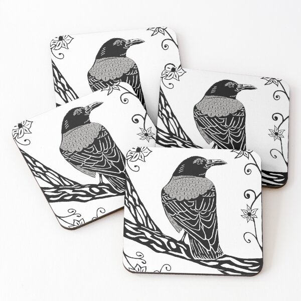 Item preview, Hooded Crow on Branch designed and sold by Chirping-Canvas.