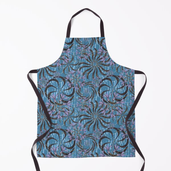Item preview, Honey Locust & First Spring Flower Radials on Blue Barn Tin Fish Scales designed and sold by Digitalmyth's Designs.