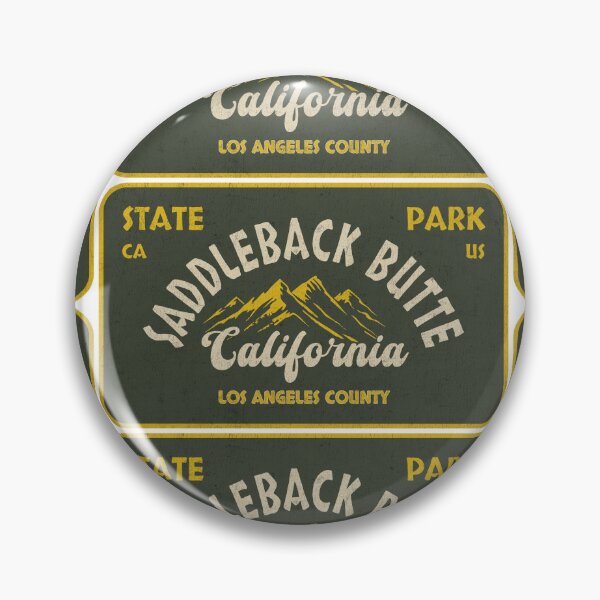 Item preview, Saddleback Butte State Park, Los Angeles County, California, badge design designed and sold by Wanderful-roads.