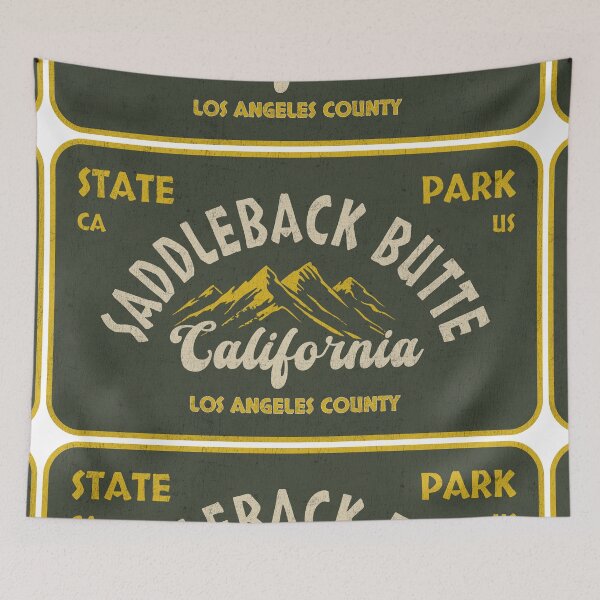Item preview, Saddleback Butte State Park, Los Angeles County, California, badge design designed and sold by Wanderful-roads.