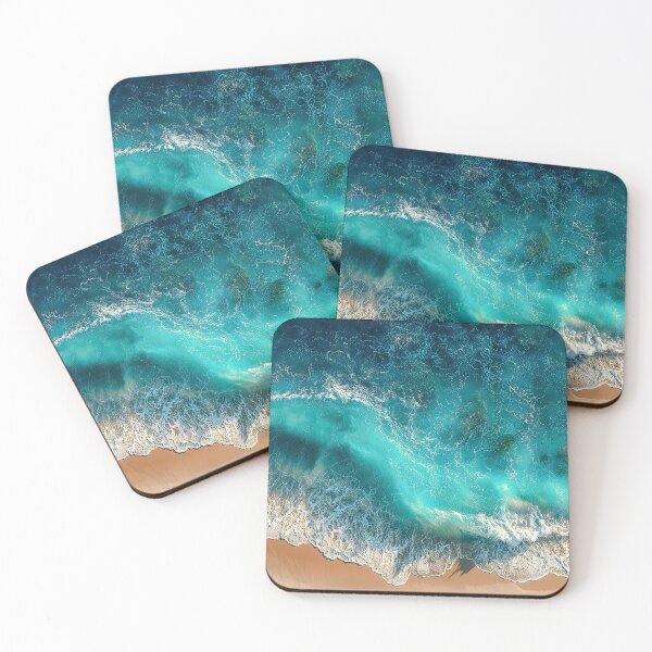 Item preview, Tropical Shoreline Footprints Aerial Banner designed and sold by chase-thewave.