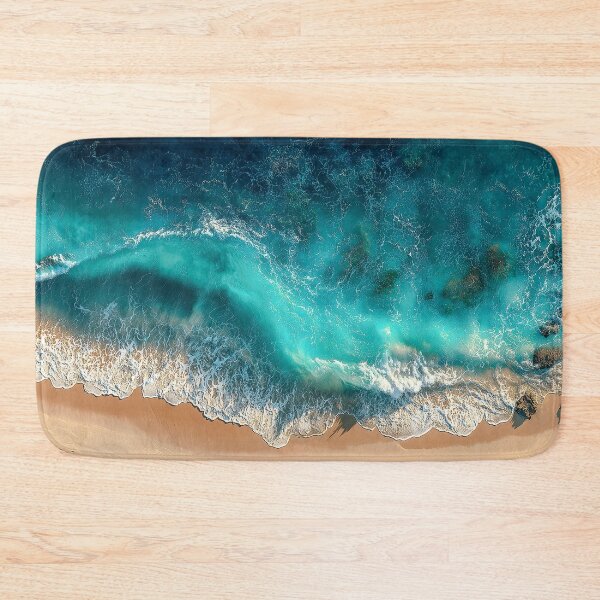 Item preview, Tropical Shoreline Footprints Aerial Banner designed and sold by chase-thewave.