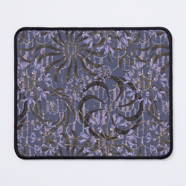 Item preview, Honey Locust & First Spring Flower Radials on Purple & Mauve Barn Tin Fish Scales designed and sold by Digitalmyth's Designs.