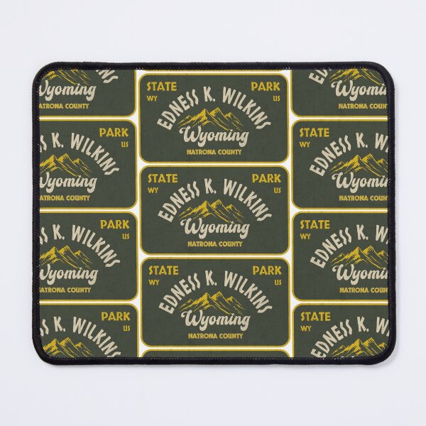 Item preview, Edness K. Wilkins State Park, Natrona County, Wyoming, badge design designed and sold by Wanderful-roads.