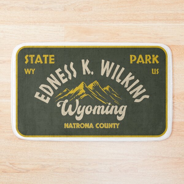 Item preview, Edness K. Wilkins State Park, Natrona County, Wyoming, badge design designed and sold by Wanderful-roads.