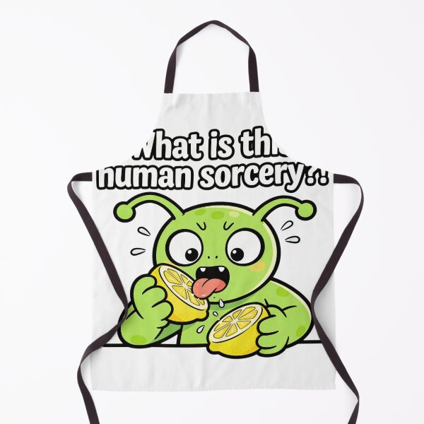 Item preview, Alien Tasting Lemon - What Is This Human Sorcery? designed and sold by LowBattery Social Club.