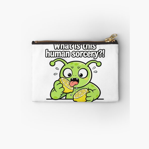 Item preview, Alien Tasting Lemon - What Is This Human Sorcery? designed and sold by LowBattery Social Club.