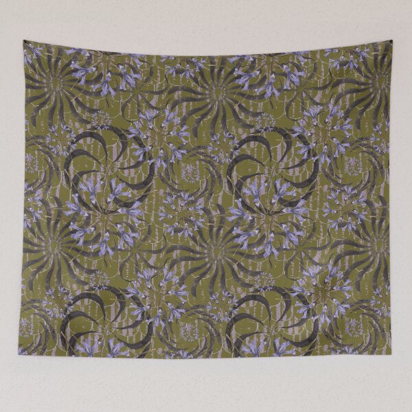 Item preview, Honey Locust & First Spring Flower Radials on Olive Barn Tin Fish Scales designed and sold by Digitalmyth's Designs.