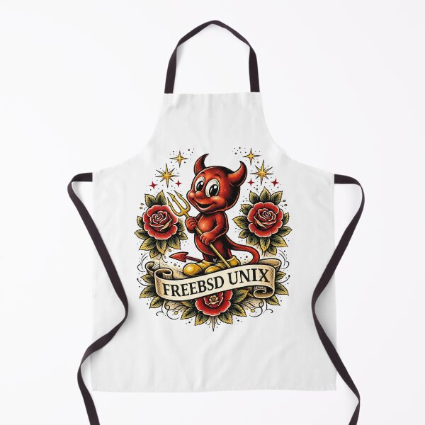 Item preview, FreeBSD Unix (Vintage Tattoo) designed and sold by Fakecactus Designs.