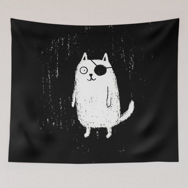 Item preview, Cat with an eyepatch stands still designed and sold by anytka.