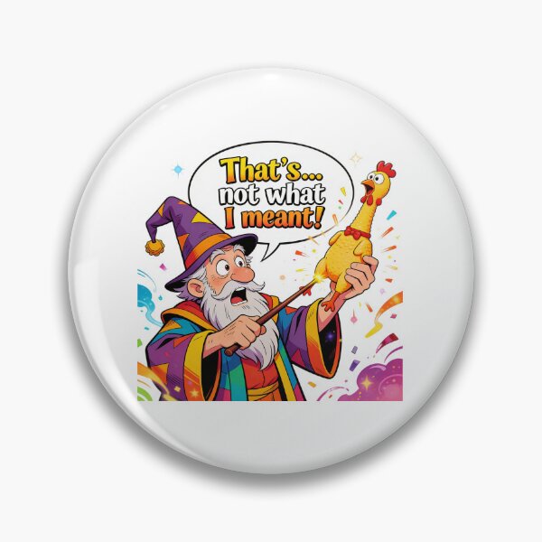 Item preview, Clumsy Wizard Magic Fail - That's Not What I Meant designed and sold by LowBattery Social Club.