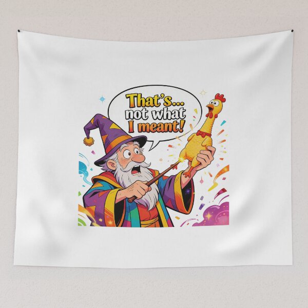 Item preview, Clumsy Wizard Magic Fail - That's Not What I Meant designed and sold by LowBattery Social Club.