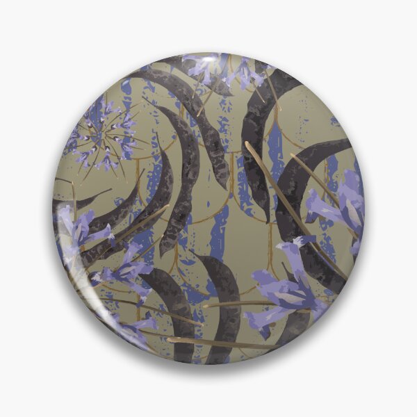 Item preview, Honey Locust & First Spring Flower Radials on Taupe & Purple Barn Tin Fish Scales designed and sold by Digitalmyth's Designs.