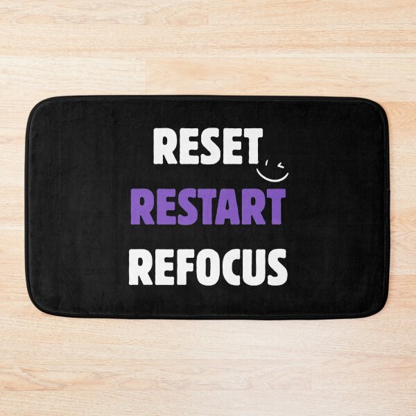 Item preview, Reset Restart Refocus – Focus Mindset Quote designed and sold by A-Szczesniak.