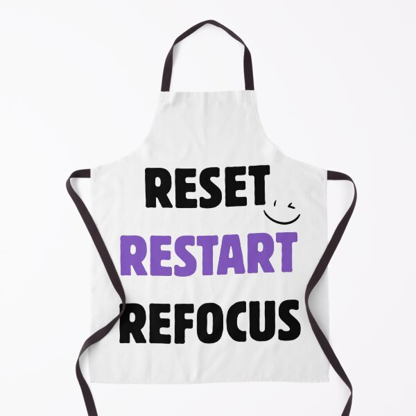 Item preview, Reset Restart Refocus – Focus Mindset Quote white designed and sold by A-Szczesniak.