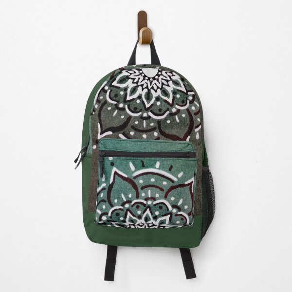 Item preview, White Mandala Lace Illustration - Dark Forest Green Aesthetic designed and sold by Lauretius.