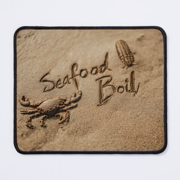 Item preview, Seafood Boil Sand Inscription with Crab and Corn designed and sold by chase-thewave.