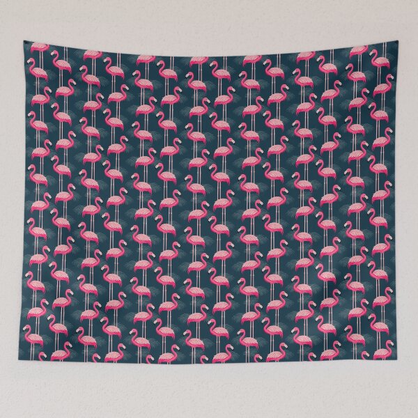 Item preview, Pink Flamingos in the Blue  designed and sold by Doodloom.