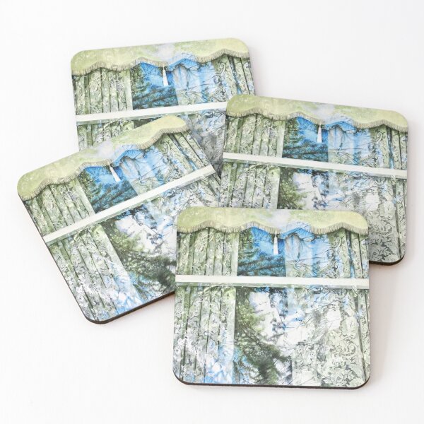 Item preview, Window with Lace Curtains reflecting sky and strees designed and sold by Kat Regel.
