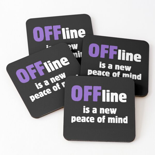 Item preview, Offline Is a New Peace of Mind – Digital Detox Quote designed and sold by A-Szczesniak.