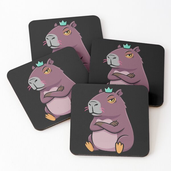 Item preview, Capy Boss Mode - Confident Plum Capybara designed and sold by AdriqnArt.