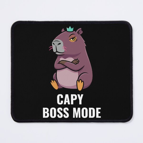 Item preview, Capy Boss Mode - Confident Plum Capybara designed and sold by AdriqnArt.
