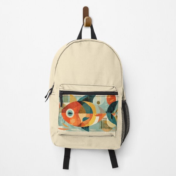 Item preview, Colorful fish design with shapes designed and sold by anytka.