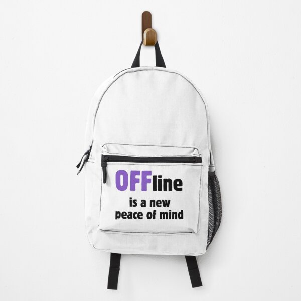 Item preview, Offline Is a New Peace of Mind – Digital Detox Quote white designed and sold by A-Szczesniak.